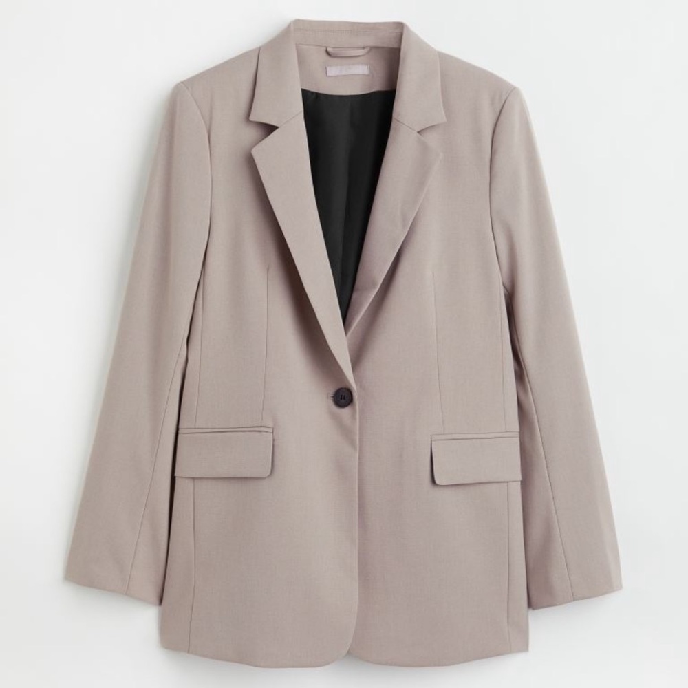 Taupe H&M single breasted blazer